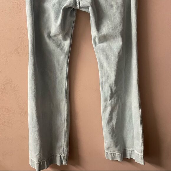 Vintage Y2K Gap Low Rise Light Wash Blue Wide Hemmed Flared Jean 28" Waist GUC - Picture 14 of 15